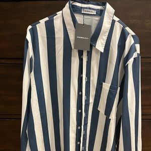 Hawalili Party Shirt Button Down Silky Smooth